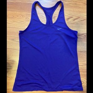 NIKE Dry-FIT Racerback Tank in Purple